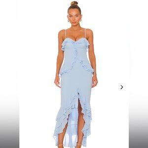 Lovers + Friends Melissa Gown Dress in Baby Blue